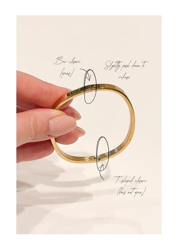 Dylan Bangle Gold - Celestial Clear - SODA Fashion Haus