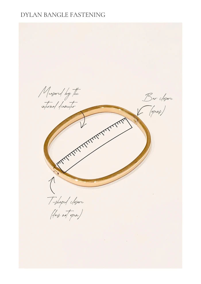 Dylan Bangle Gold - Celestial Clear - SODA Fashion Haus