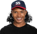 Eastbound Baseball Player 55 Replica Powers Halloween Cosplay Costume Hat/Wig Set - TVStoreOnline