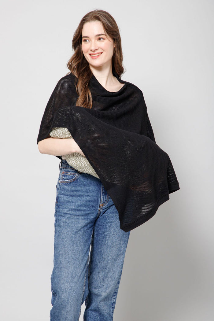 Ebony Elegance Honeycomb Feeding & Nursing Cover - House Of Zelena™