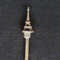 Eiffel Tower Paris France Collectible Souvenir Spoon 4.5" (11cm) Silver Plated