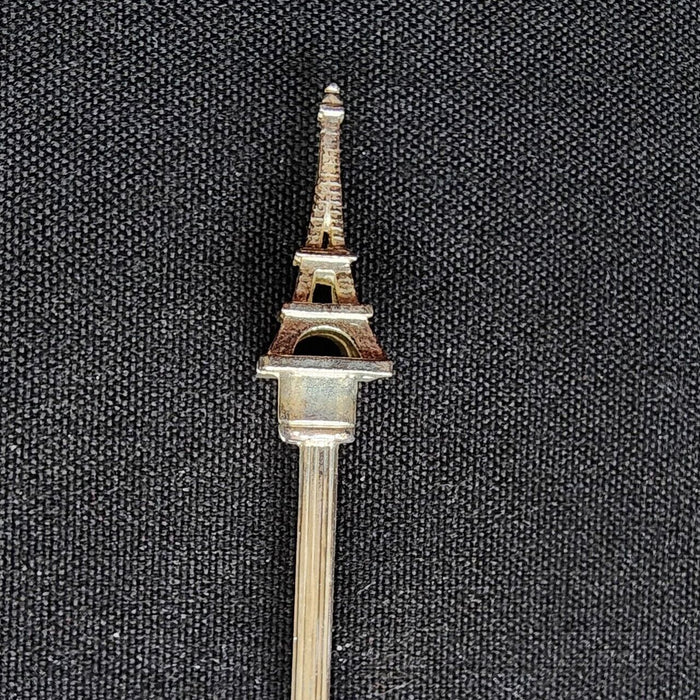 Eiffel Tower Paris France Collectible Souvenir Spoon 4.5" (11cm) Silver Plated