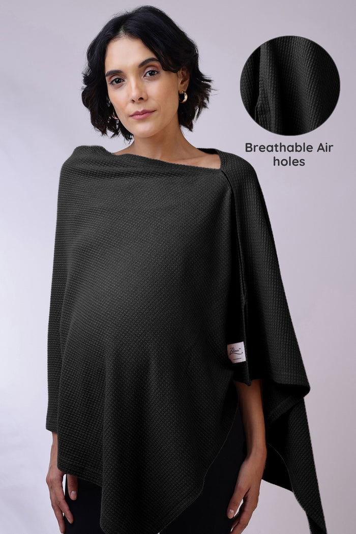 Elena Nursing Cover - Black