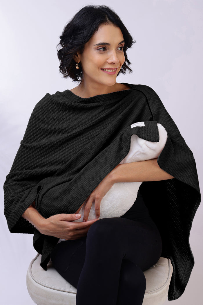 Maternity Pregnancy Elena Nursing Cover - Black