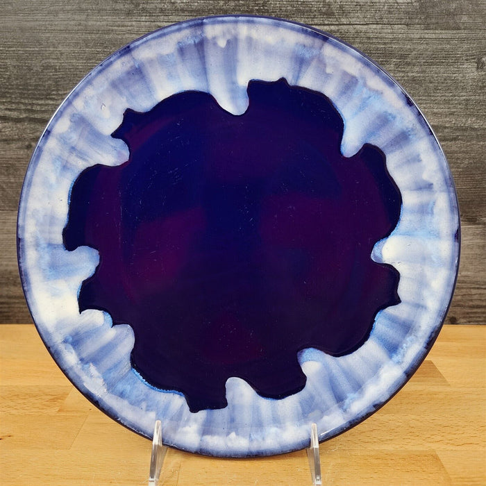 Embossed Dinner Plate 10.5" (28cm) Drip Glaze by Blue Sky Clayworks Serving Tray