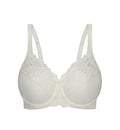 IVORY TRIUMPH EMBROIDERED MINIMISER BRA