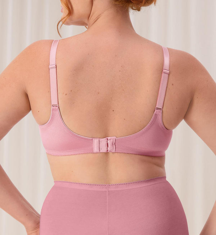 PINK TRIUMPH EMBROIDERED MINIMISER TWIN PACK UNDERWIRED BRA