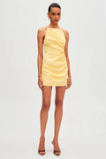 Emmie Cotton Sateen Mini Dress (Lemon) - SODA Fashion Haus