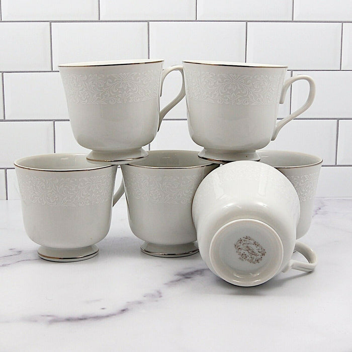 Empress Crown Victoria Collection Japan Set of 6 Coffee Tea Cup Mug No Saucers