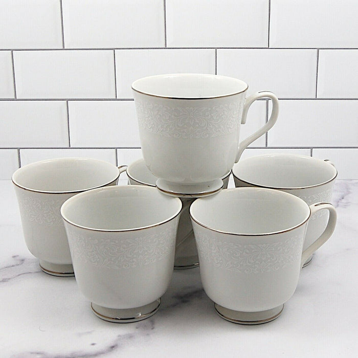 Empress Crown Victoria Collection Japan Set of 6 Coffee Tea Cup Mug No Saucers