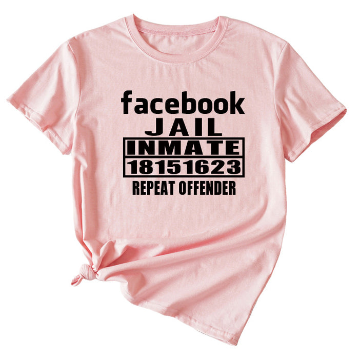 Pink (black font) / S