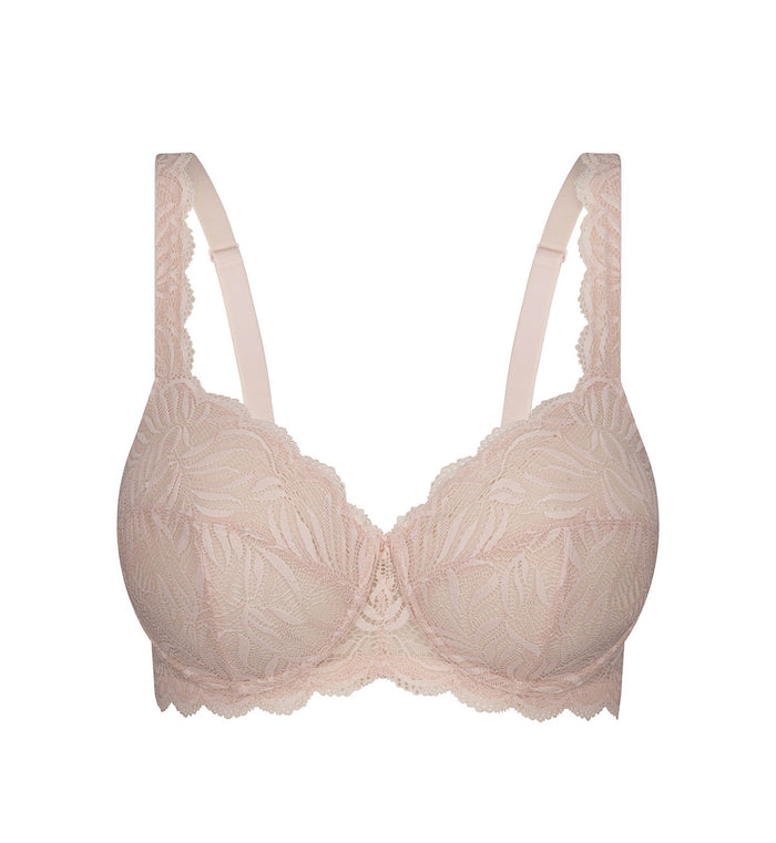 BEIGE TRIUMPH ESSENTIAL LACE BALCONETTE BRA
