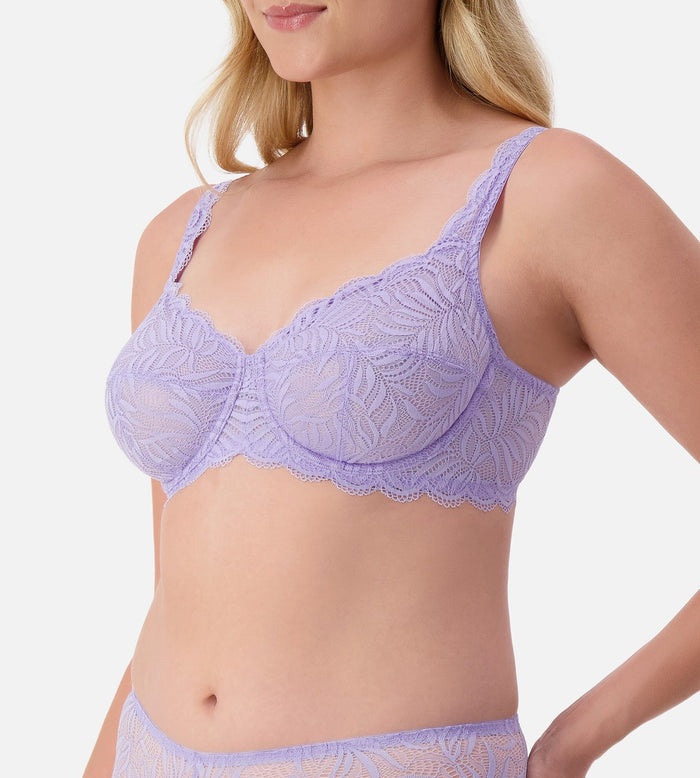 PURPLE TRIUMPH ESSENTIAL LACE BALCONETTE BRA