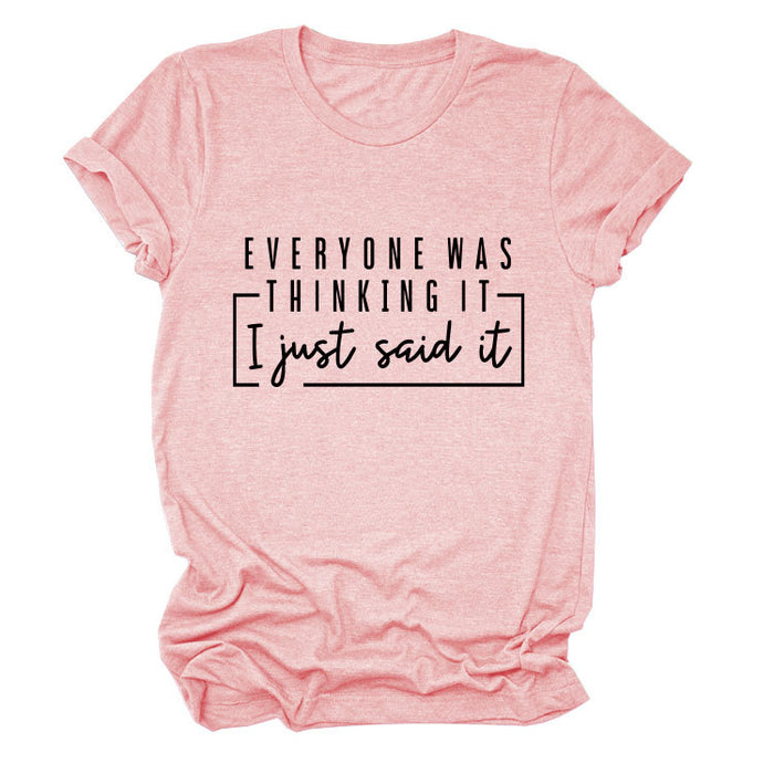 Pink (black font) / S