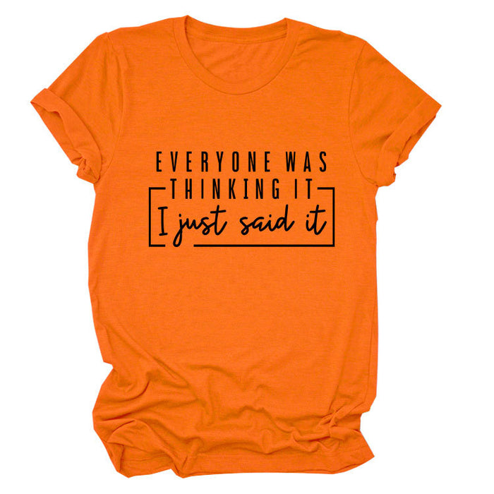 Orange (black font) / S