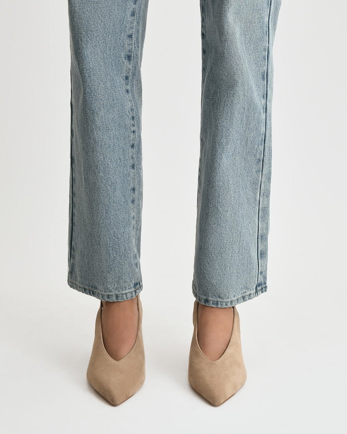 EVIE MID HEELS LATTE SUEDE