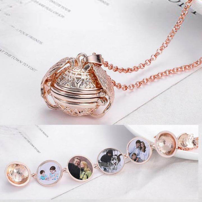 Expandable Photo Locket Necklace