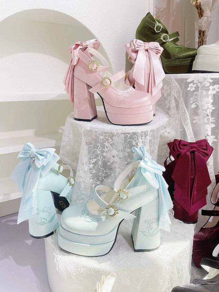 ♡ Fairy Lily ♡ - Satin Mary Janes