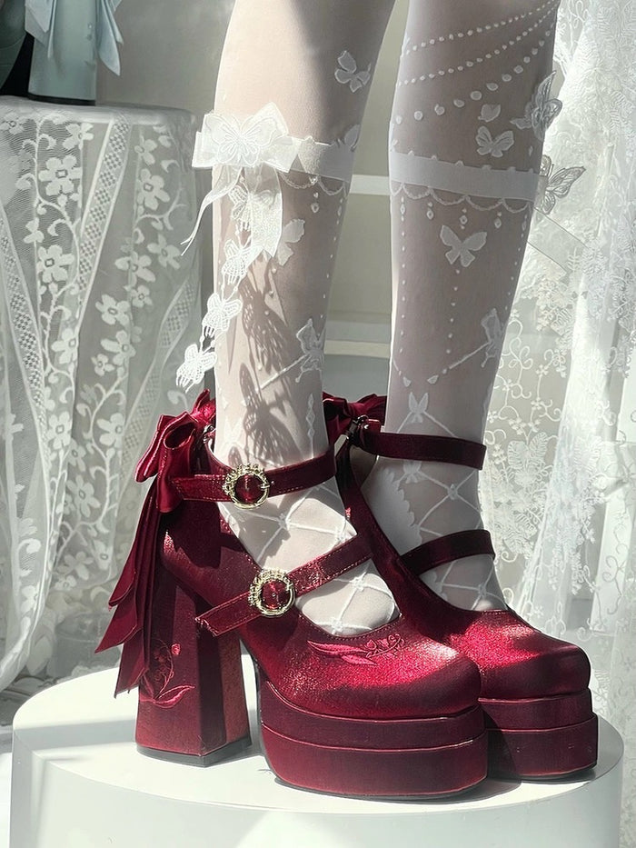 ♡ Fairy Lily ♡ - Satin Mary Janes