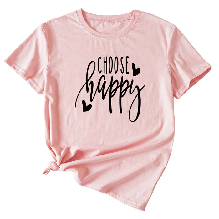 Pink (black font) / S