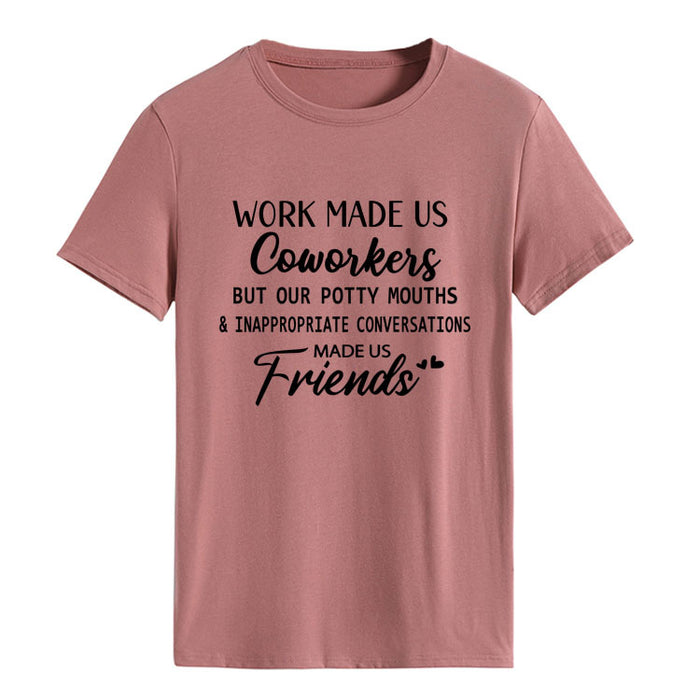 Rose gold (black font) / S