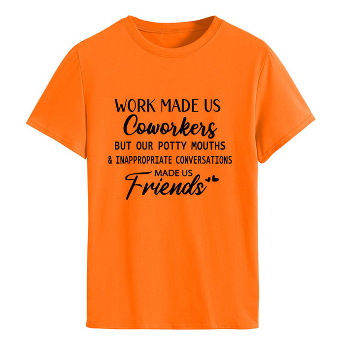Orange (black font) / S