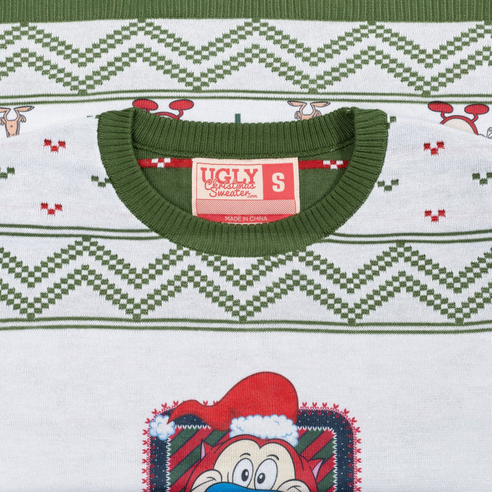 Festive Stimpy Christmas Sweater - TVStoreOnline