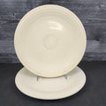 Fiestaware Homer Laughlin Fiesta 9 Â½â€ Ivory Luncheon Plate Dinnerware Set of 2