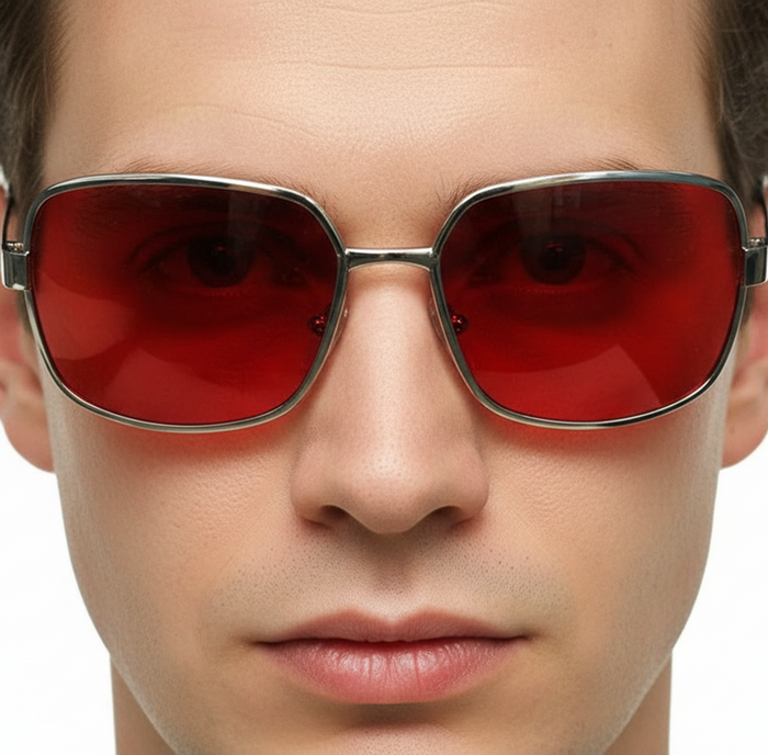 Fight Club Salesman Red Sunglasses