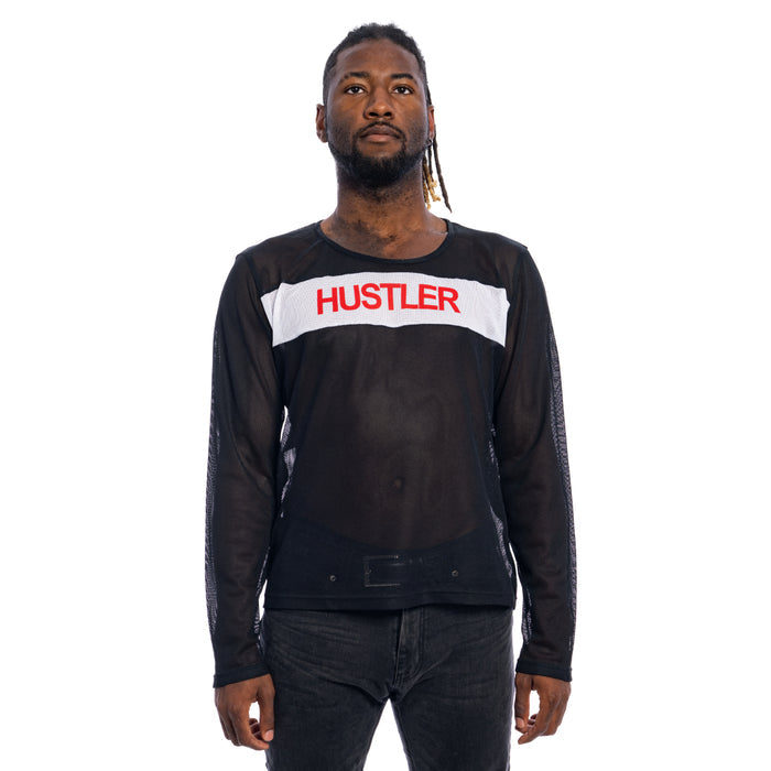 Fight Club Tyler Durden Hustler Mesh Mens Costume Shirt Full