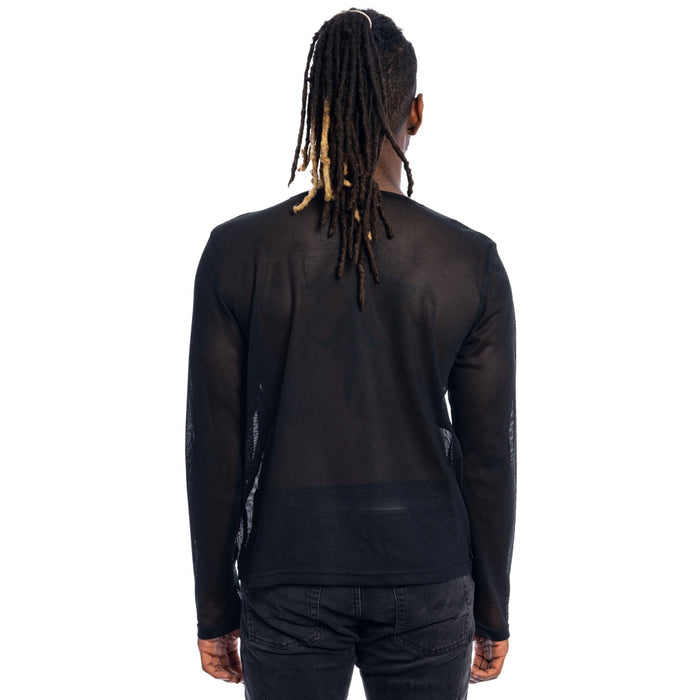 Fight Club Tyler Durden Hustler Mesh Mens Costume Shirt Back view
