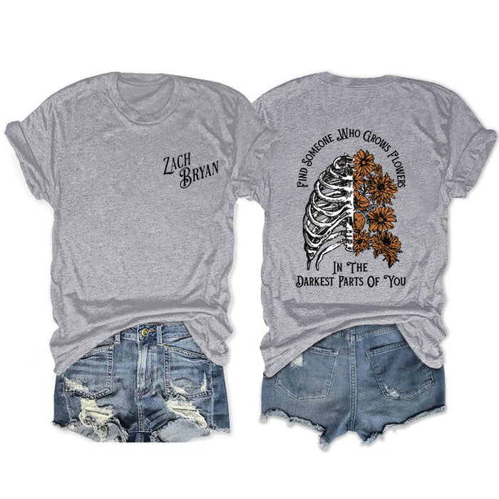 Light grey front chest (black color) / S