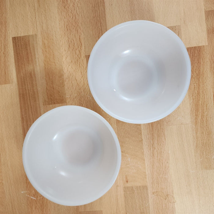 Fire King Anchor Hocking Set of 2 Chili Cereal Bowls Ivory USA