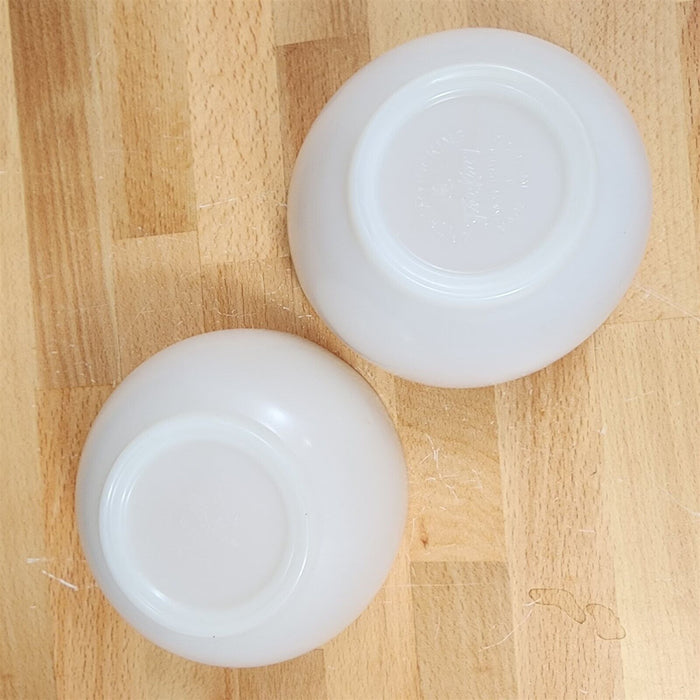Fire King Anchor Hocking Set of 2 Chili Cereal Bowls Ivory USA