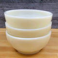 Fire King Anchor Hocking Set of 3 Chili Cereal Bowls Ivory USA