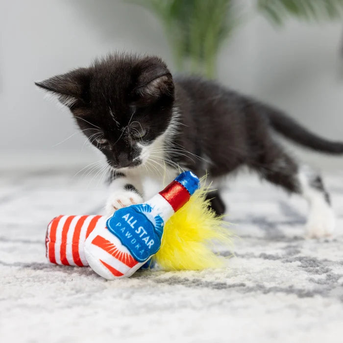 Firecracker & All Star Pawdka 2Pk Cat Toy