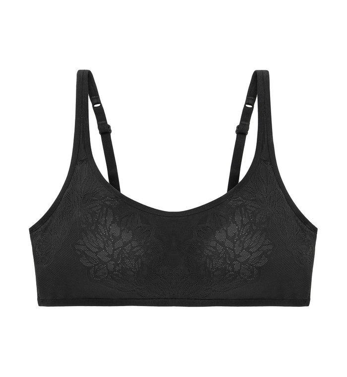 BLACK FIT SMART BRA TOP
