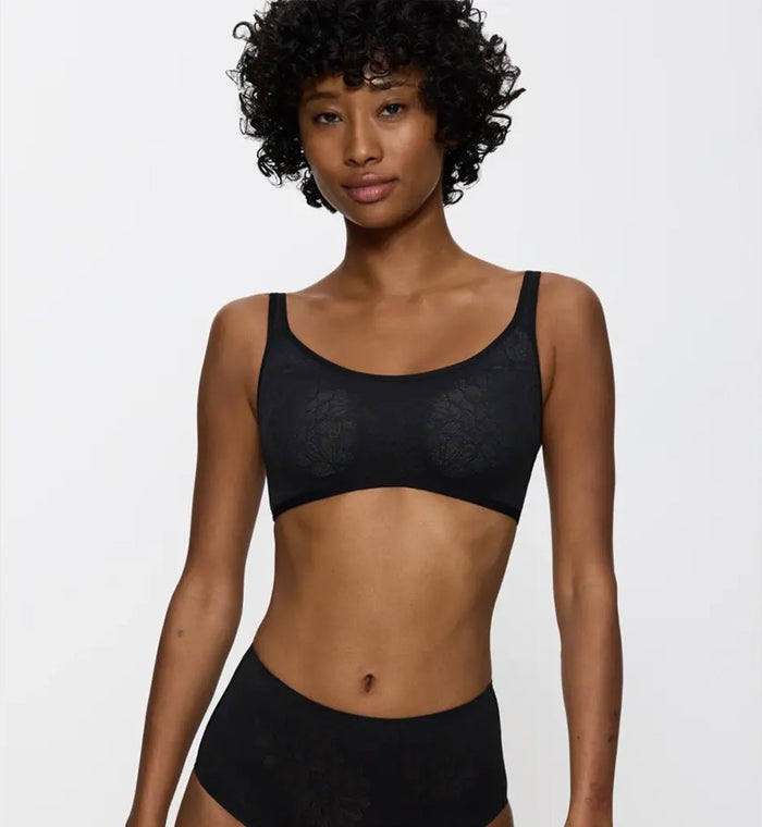 BLACK FIT SMART BRA TOP