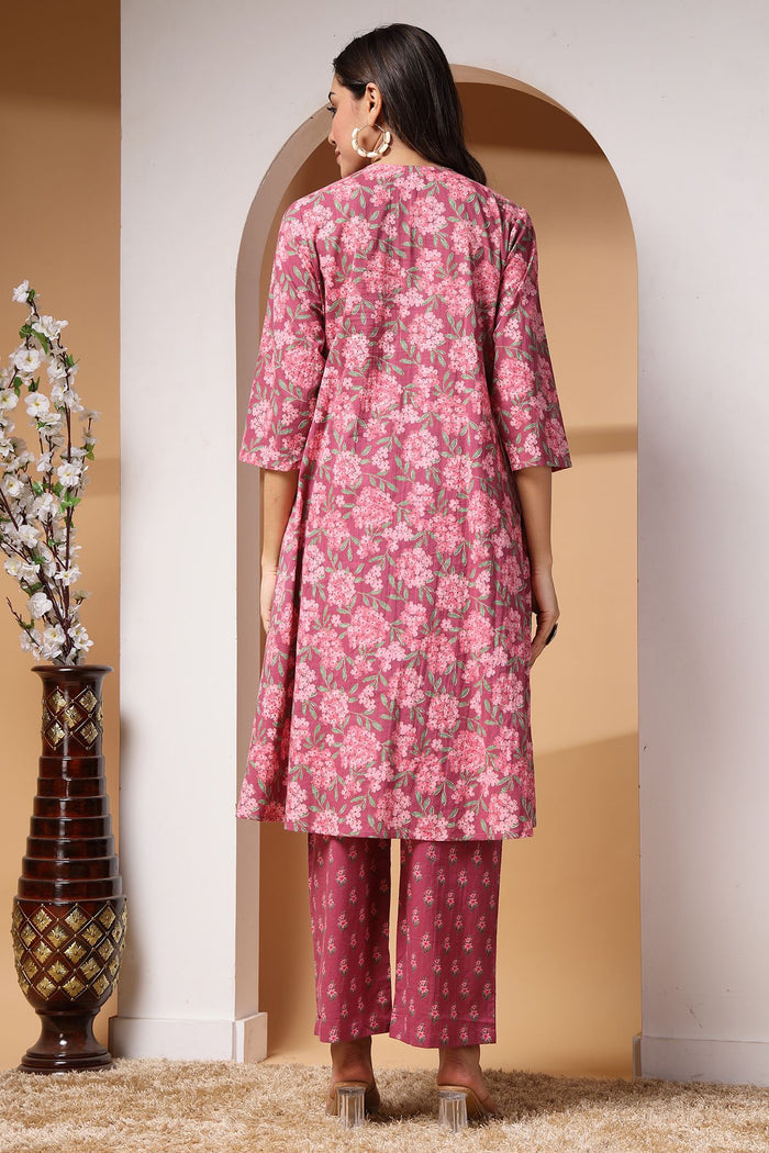 Floral Whisper Maternity Kurta Ensemble - House Of Zelena™