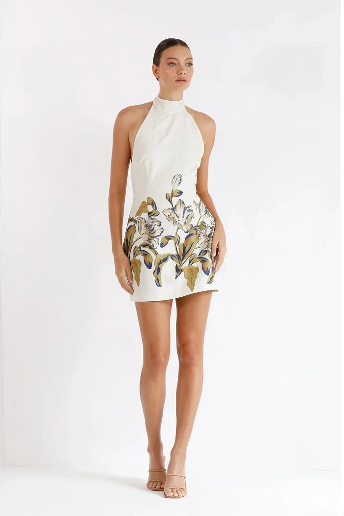 Flourish Halter Dress - SODA Fashion Haus