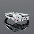 Flower Opal Crystal Ring
