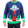 Flying Saucer Funny Tree Abduction Ugly Christmas Sweater