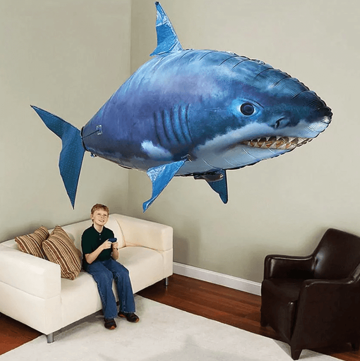 Flying shark with remote control