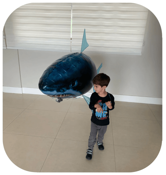 Flying shark with remote control