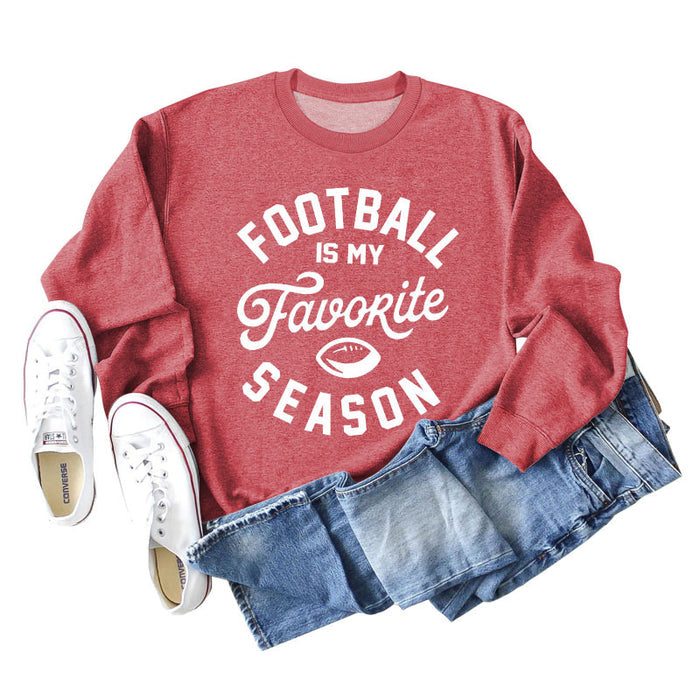 Red sweater (white font) / S