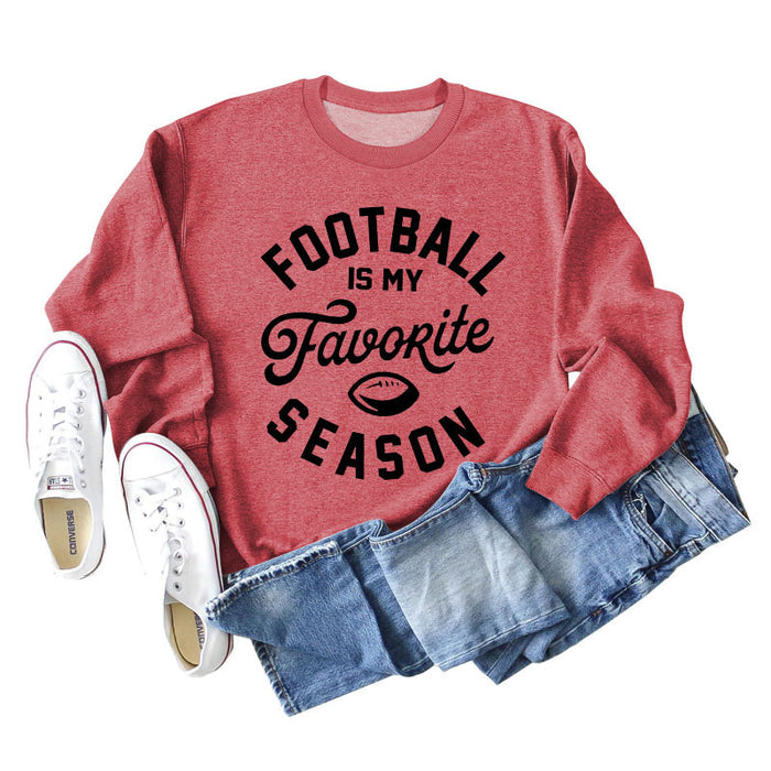 Red sweater (black font) / S