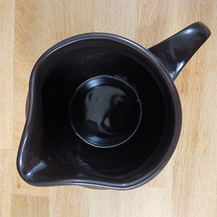 Franciscan Madeira Brown Creamer Pitcher Made in USA TV Stamp Olive Green Vtg
