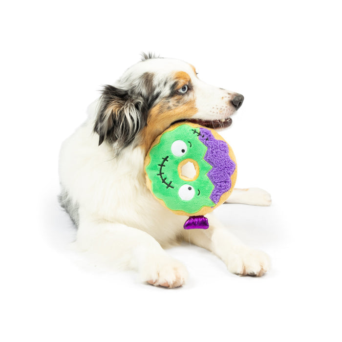 Dog with Frankenstein Donut.