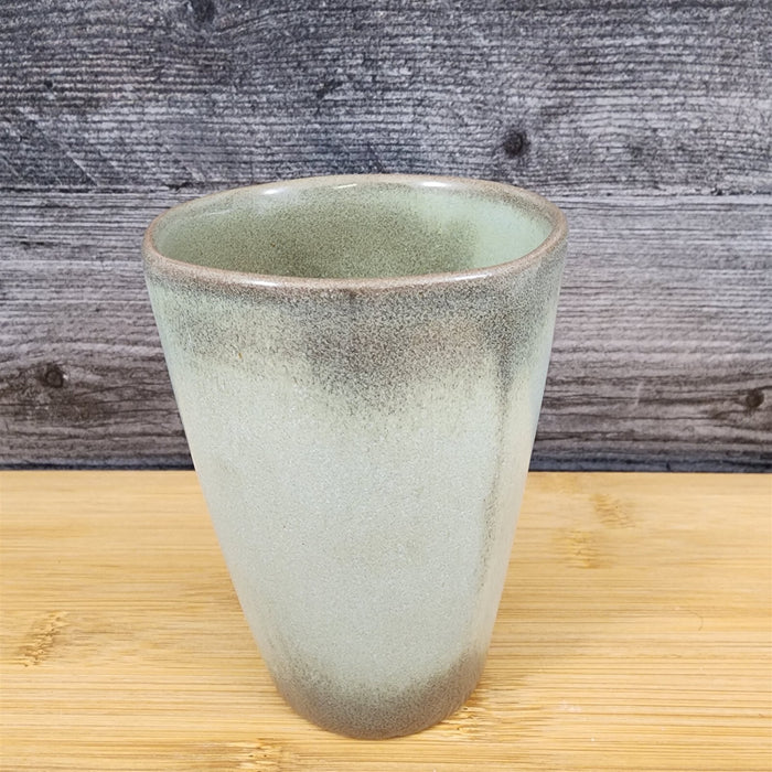 Frankoma Westwind Prairie Green Pottery 3 Tumblers Coffee Ice Tea Ada Clay 5L