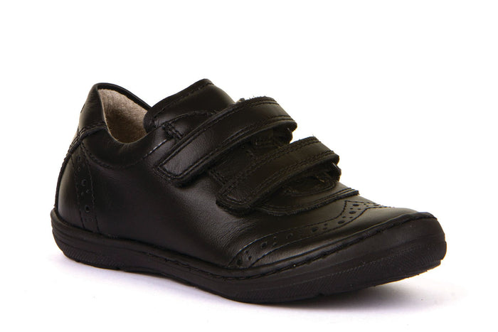 Froddo Girls Velcro School Shoes | Mia D | Black Leather